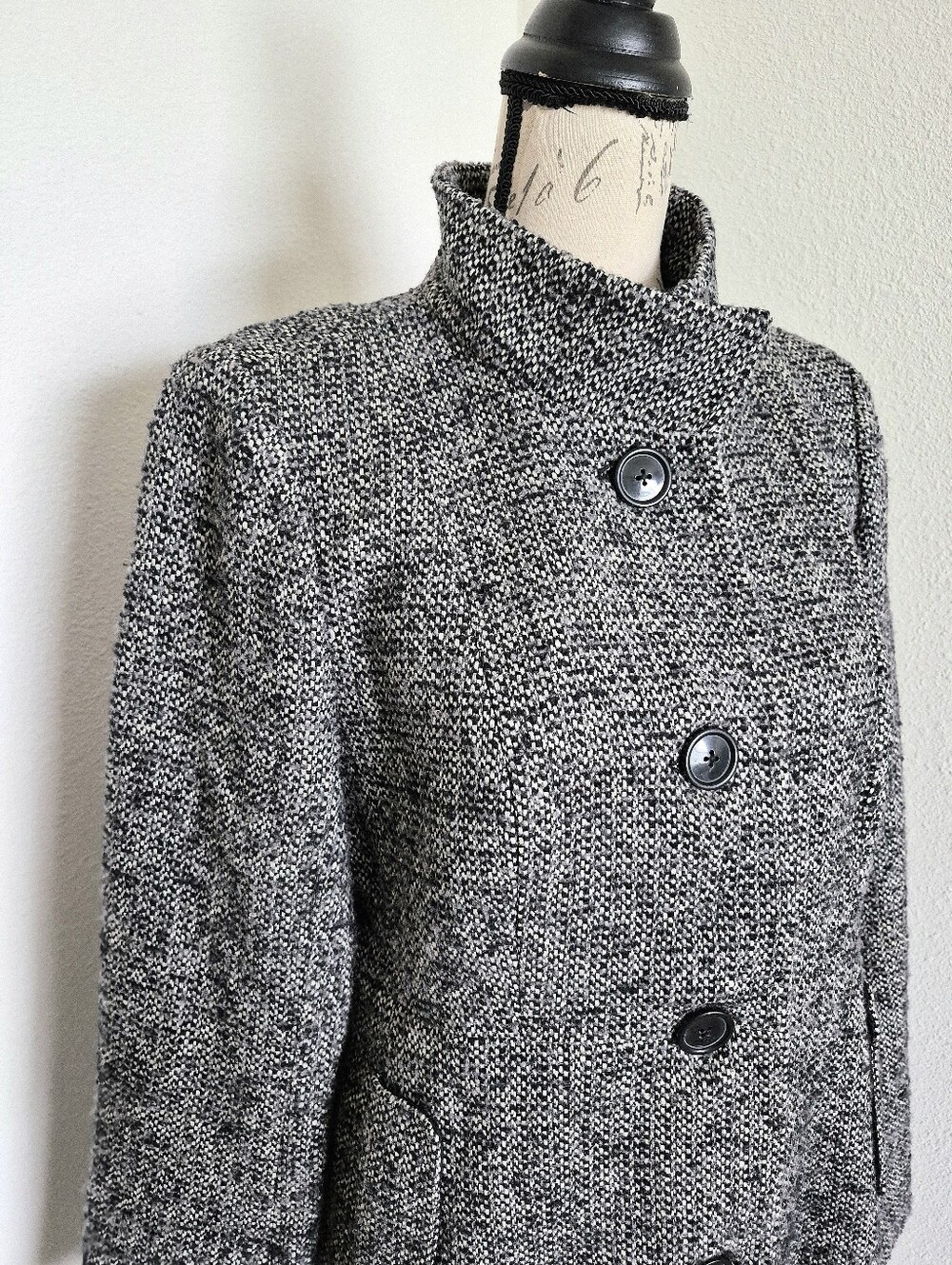 J. Crew B&W Tweed Peacoat, 10 - Picture 7 of 15